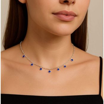 CHOKER PONTO DE LUZ DE PRATA