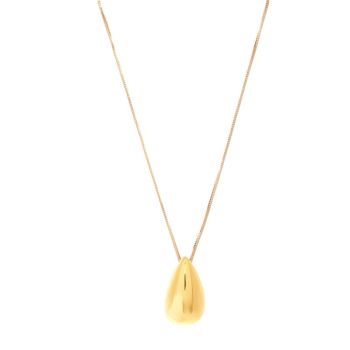 COLAR ELOÁ GOTA LISA BANHADO A OURO 18K