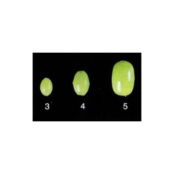 Miçanga de silicone OWNER Green Soft Glow Beads N.3 crt.28un