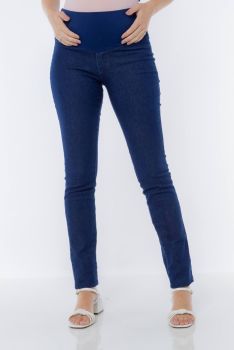 Calça Jeans Super Skinny Alta para Grávida