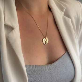 Colar Médio Medalha - Personalizado Filhos/Pet
