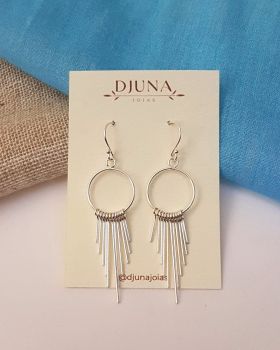 BRINCO ANZOL PALITOS PENDURADOS DE PRATA 925