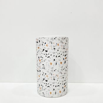 Vaso Branco Cerâmica Granilite