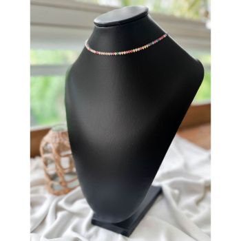 Chocker em riviera em zircônia - Semijoia prata
