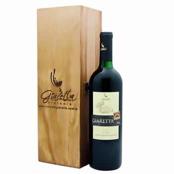 Vinícola Giaretta - Caixa de Madeira p/01 Vinho Fino Giaretta