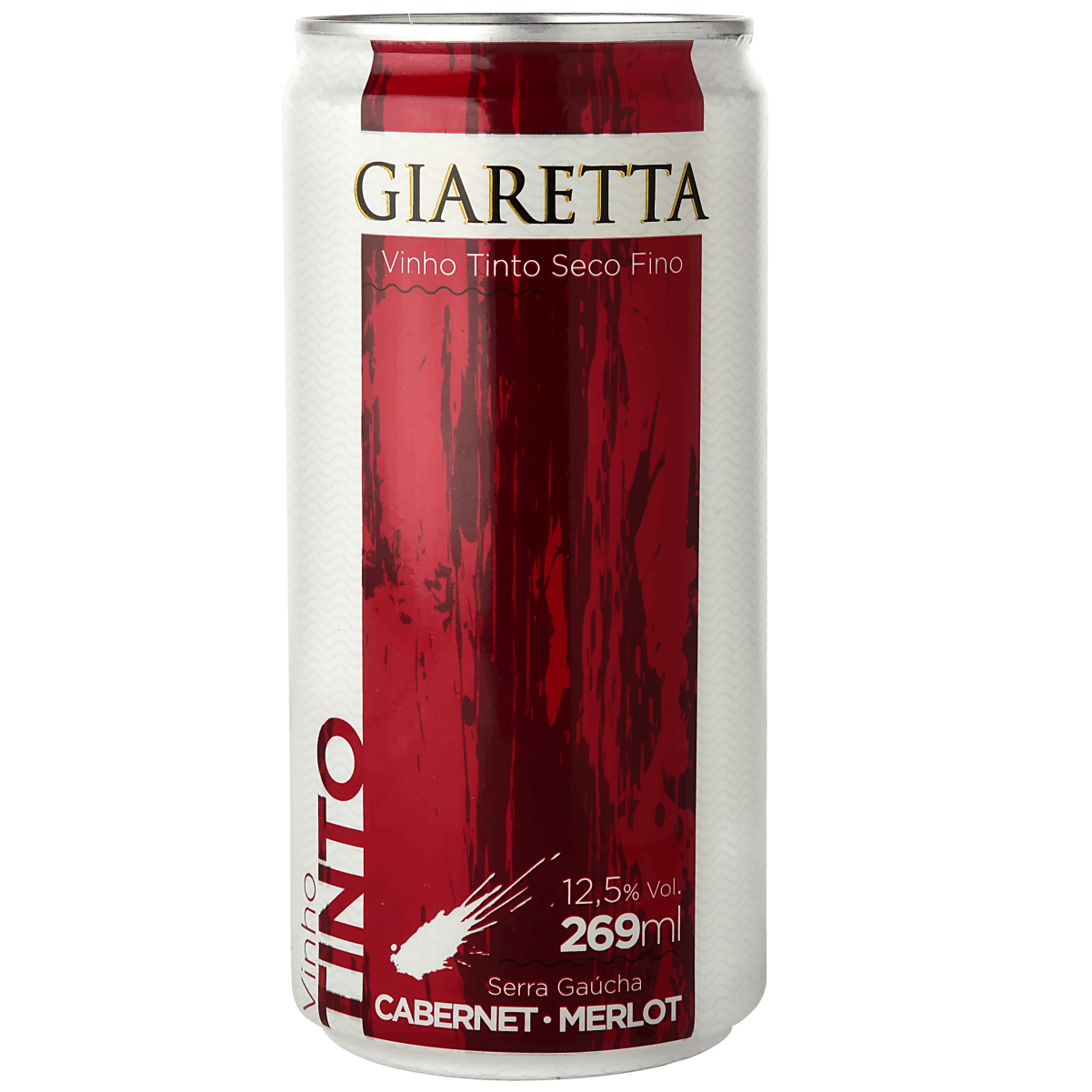 Vinho Tinto Seco Fino em Lata Cabernet/Merlot Giaretta 269ml