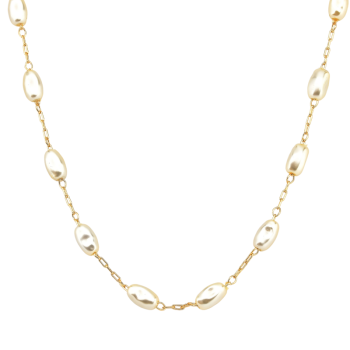 Choker Tahiti Pérolas Formas Orgânicas