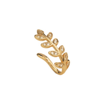Piercing de Encaixe Leonor Folhas Cravejadas