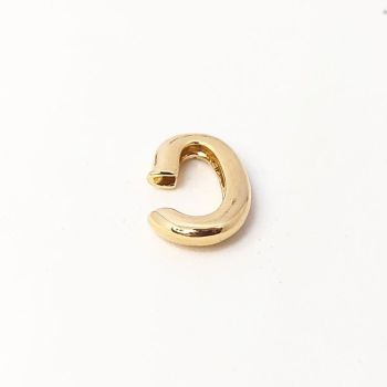 Piercing Fake Oval Pequeno 1,5 cm Dourado Unidade