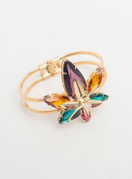 BRACELETE ITAPUÃ MIX CRISTAIS BANHO OURO