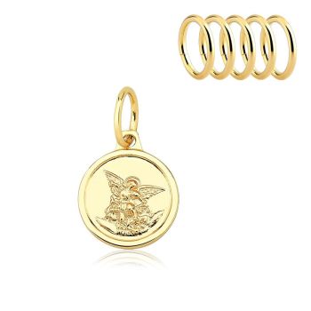 Pingente São Miguel Arcanjo Para Pulseira Folheado a Ouro 18k