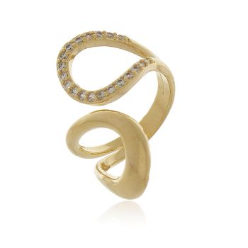 Anel Be New Everyday Loop Banho Ouro 18k