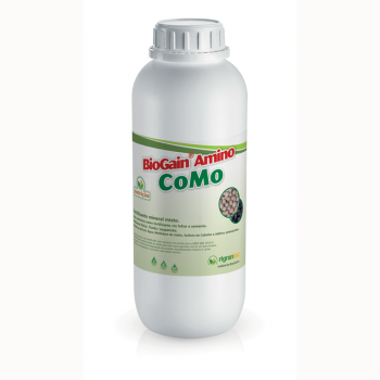 BioGain Amino CoMo - Fertilizante à base de aminoácidos de ação bioestimulante aditivado com Co e Mo