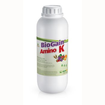 BioGain Amino K - Fertilizante para enchimento de grãos e frutos à base de aminoácidos aditivados com potássio