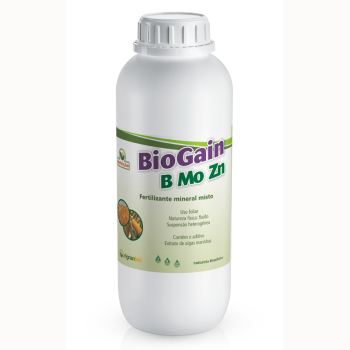 BioGain B Mo Zn - Fertilizante à base de extrato de algas com B, Mo e Zn quelatizados de ação bioestimulante