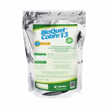 BioQuel Cobre 13 HGA - Fertilizante com 13% de Cobre complexado com HGA de rápida absorção