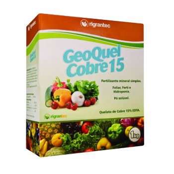 GeoQuel Cobre 15 EDTA - Fertilizante com 15% de Cobre quelatizado com EDTA
