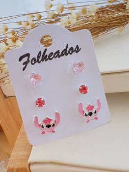 Cartela Folheada a Prata Angel Stitch 596