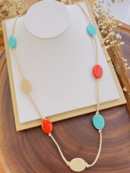 Colar Longo Colorido 8523
