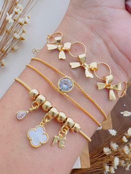 Kit Pulseiras Folheadas a Ouro 341