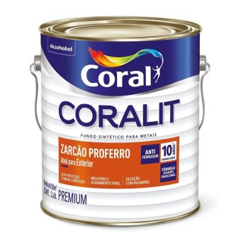 Fundo Coralit Zarcao ProFerro - 3,6Lt