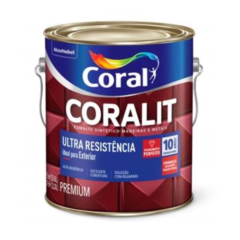 Esmalte Coralit Ultra Resistência Alto Brilho Branca - 3,6Lt
