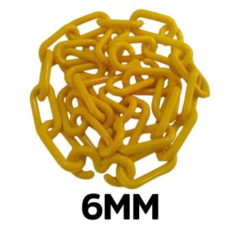 Corrente Plástica 6mm Metasul - Amarela