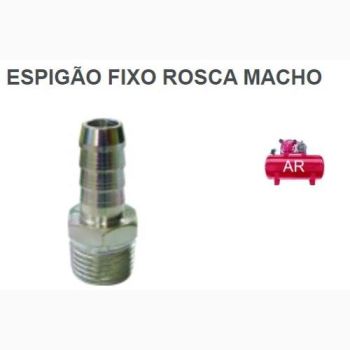 ESPIGAO MANGUEIRA 3/8X3/8 ROSCA MACHO RF (0218010130)