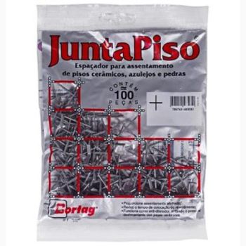 ESPACADOR JUNTAPISO 4MM COM 100 PECAS CORTAG (60557)