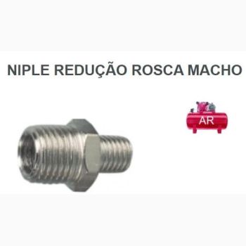NIPEL REDUCAO 1/4 X 3/8 ROSCA MACHO RF (0218100030)
