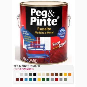 EUCATEX PEG&PINTE ESMALTE 3,6L MARROM CONHAQUE (7500013.01)